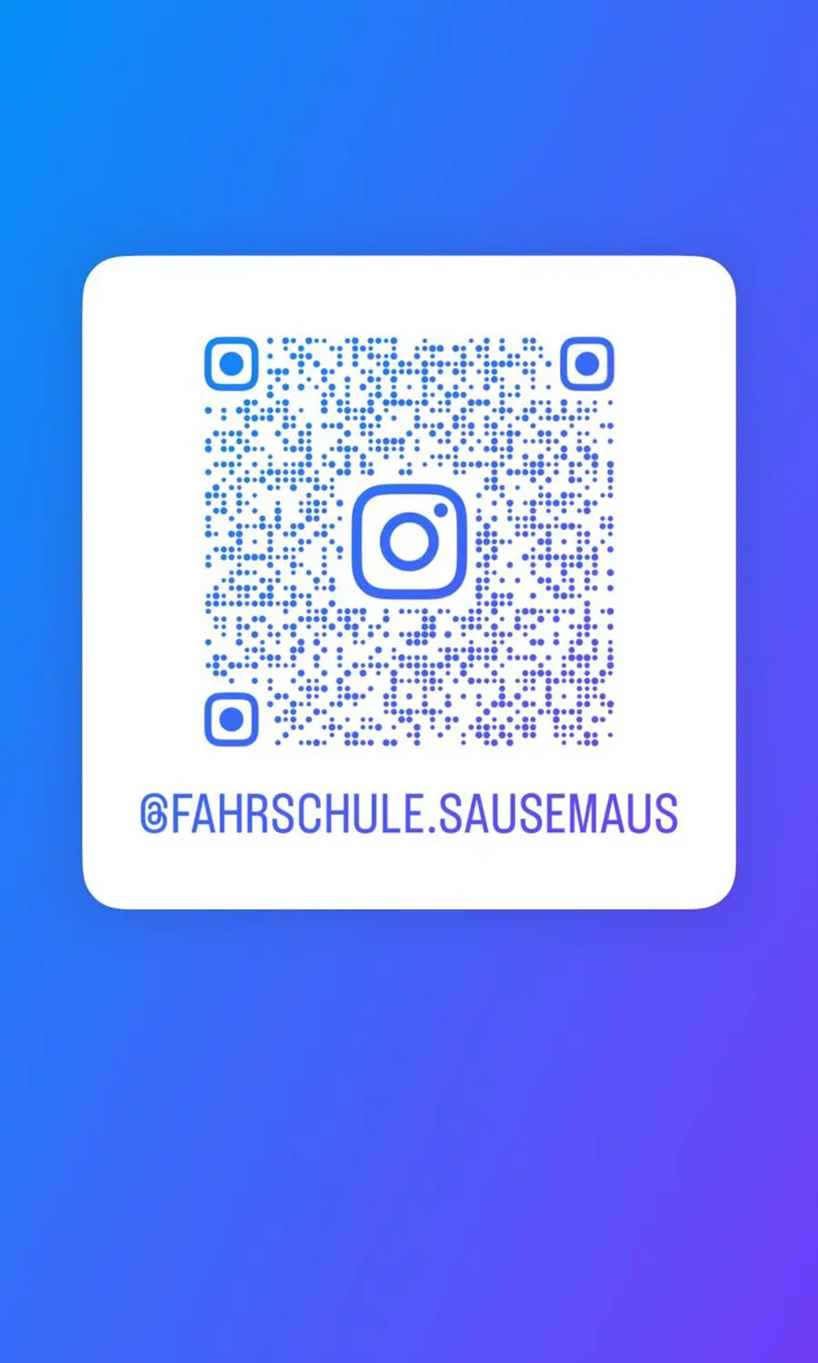 Fahrschule Sausemaus - QR-Code